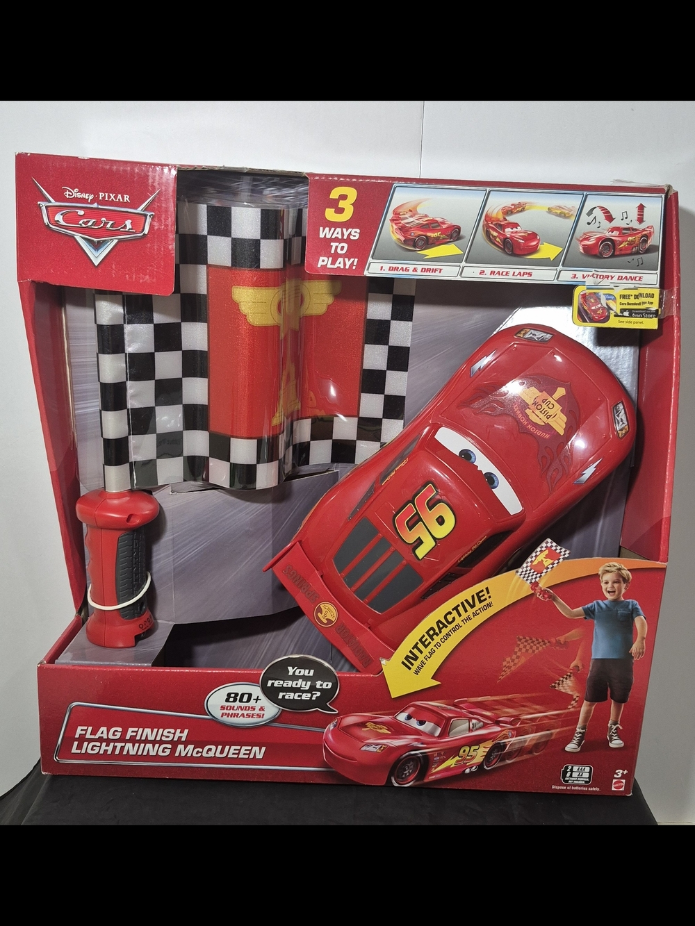 Mattel 2016 Cars Flag Finish Flash Lightning Mc Queen BRAND NEW